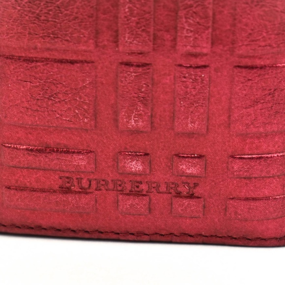 BURBERRY Metallic Heritage Check Travel Frame mo - Picture 2 of 8